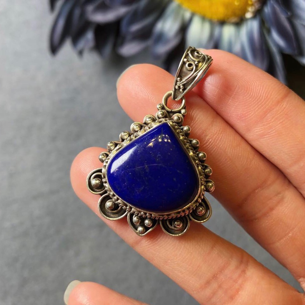 ‼️Clearance‼️Sterling silver lapis lazuli pendant